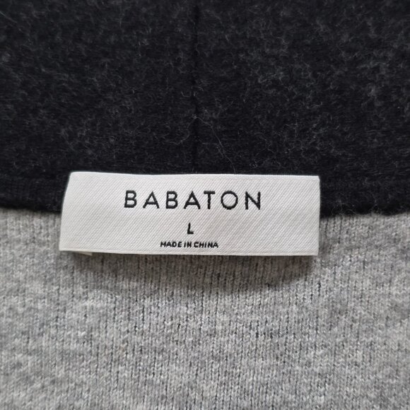 Babaton Lance Cardigan Womens L Gray LS Wool Blend Open Front Pockets Lagenlook - Picture 3 of 16